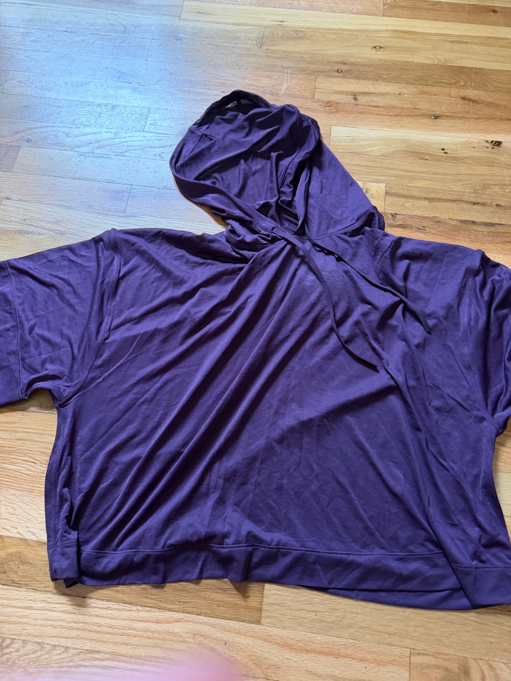 Athleta Plum Lightweight Hooded Long-Sleeve Top